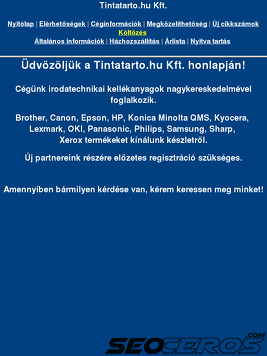 tintatarto.hu tablet előnézeti kép