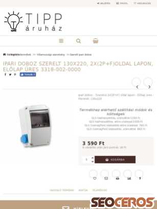 tipparuhaz.hu/IPARI-DOBOZ-SZERELT-130X220-2X2P-FOLDAL-LAPON-ELOL tablet anteprima
