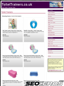 toilettrainers.co.uk tablet preview