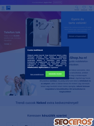 tok-shop.hu tablet Vorschau