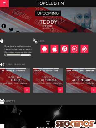 topclub-fm.fr tablet náhled obrázku