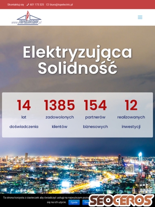 topelectric.pl tablet förhandsvisning
