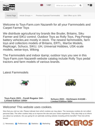 toys-farm.com tablet Vorschau