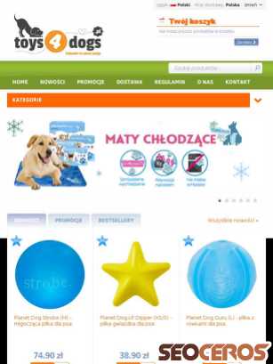 toys4dogs.pl tablet Vorschau