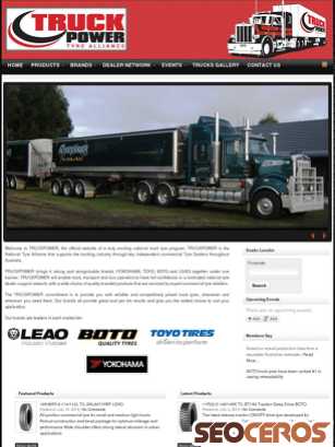 truckpowertyres.com.au tablet preview