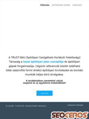 trustbau.hu tablet náhled obrázku