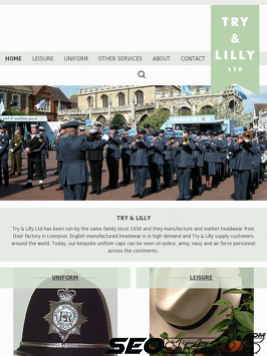 tryandlilly.co.uk tablet preview