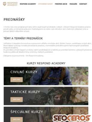 tst.respondacademy.sk/prednasky-prezitie-armada-prvapomoc-taktika-policia-hasici tablet prikaz slike