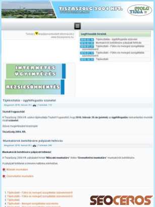 tszolg.hu tablet előnézeti kép