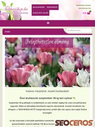 tulipanshop.hu tablet preview