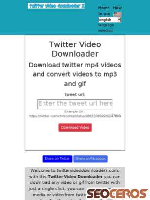 twittervideodownloaderx.com tablet previzualizare