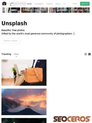unsplash.com tablet prikaz slike
