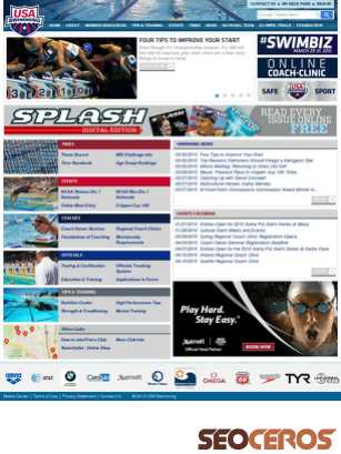 usaswimming.org tablet preview