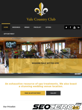 valecountryclub.co.uk tablet preview