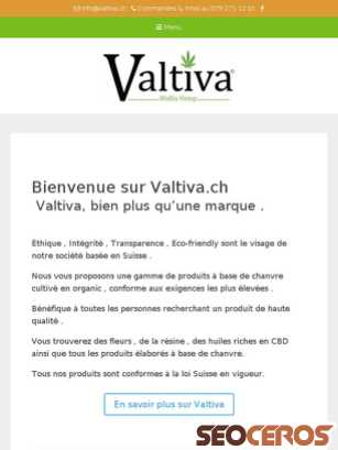 valtiva.ch tablet Vista previa