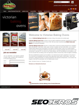 victorianovens.co.uk tablet Vista previa