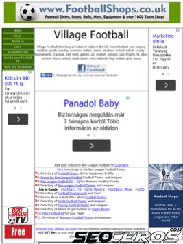 villagefootball.co.uk tablet preview