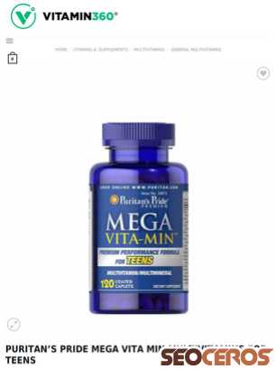 vitamin360.com/products/puritans-pride-mega-vita-min-multivitamins-for-teens tablet preview