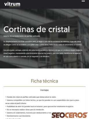 vitrumcerramientos.es tablet förhandsvisning