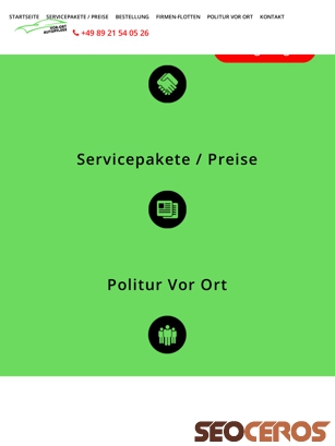 vor-ort-autopflege.de tablet preview