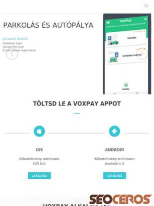 voxpay.hu tablet Vista previa