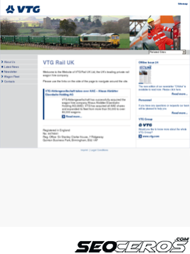 vtg-rail.co.uk tablet vista previa