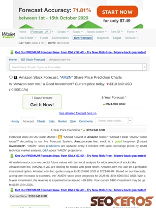 walletinvestor.com/stock-forecast/amzn-stock-prediction tablet prikaz slike