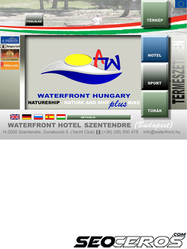 waterfront.hu tablet náhľad obrázku