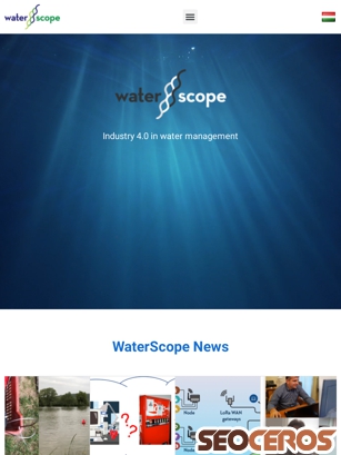 waterscope.hu/en/home tablet előnézeti kép