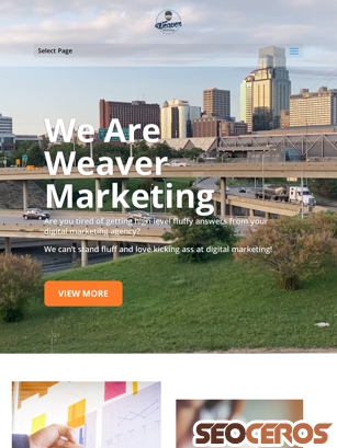 weavermarketing.com tablet förhandsvisning