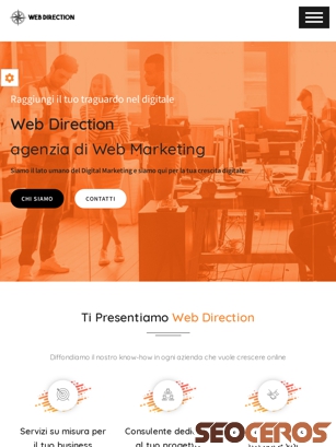 web-direction.it tablet förhandsvisning