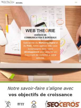web-theorie.fr tablet előnézeti kép