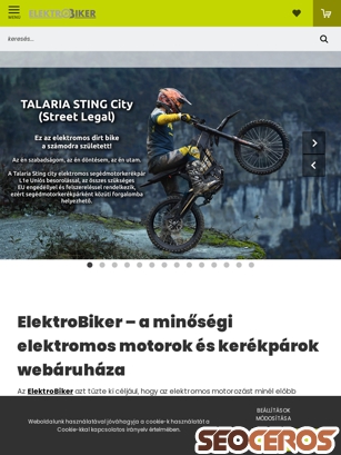 webaruhaz.elektrobiker.hu tablet förhandsvisning