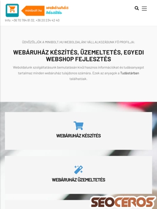 webaruhazkeszites-web.hu tablet vista previa