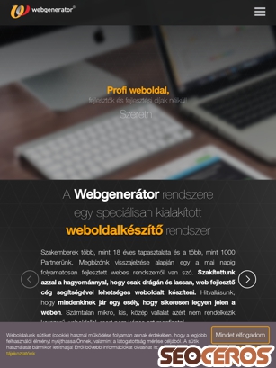 webgenerator.hu tablet previzualizare