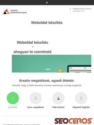 webspecialista.hu tablet vista previa