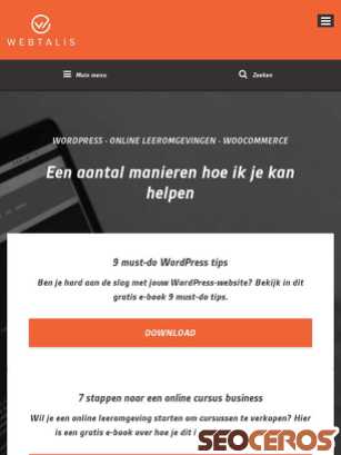 webtalis.nl tablet előnézeti kép