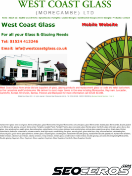 westcoastglass.co.uk tablet náhled obrázku