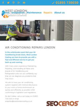 westlondoncooling.co.uk/air-conditioning-repairs tablet anteprima