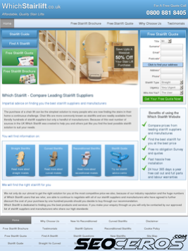 whichstairlift.co.uk tablet preview