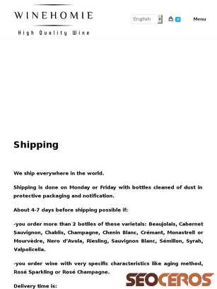 winehomie.com/shipping tablet förhandsvisning