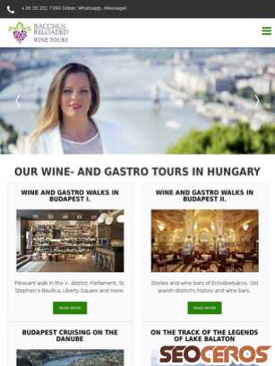 winetours-budapest.com tablet náhled obrázku