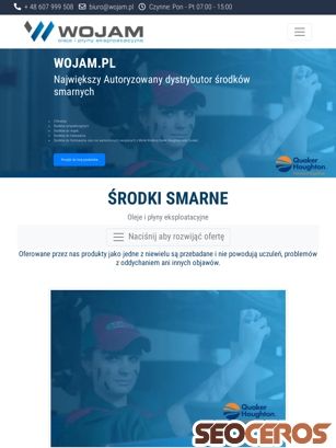 wojam.pl tablet preview