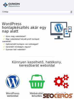wordpress-honlap.com tablet förhandsvisning