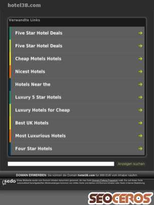 hotel38.com tablet vista previa