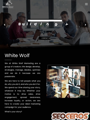 wwolfmarketing.com tablet 미리보기