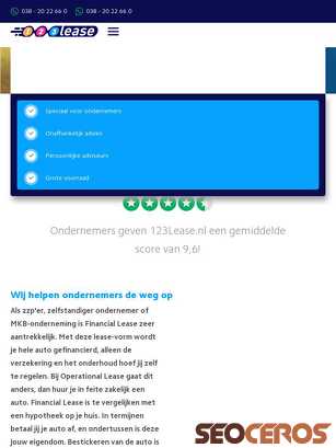 123lease.nl tablet náhled obrázku