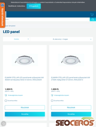 16amper.hu/vilagitastechnika/ipari-lampatest/led-panel tablet prikaz slike