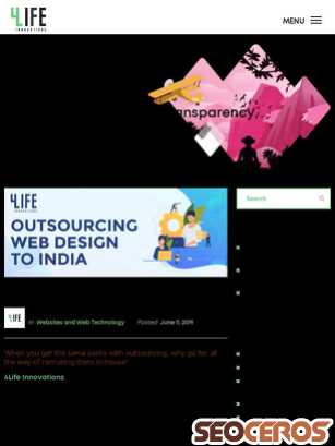 4lifeinnovations.com/web-design-outsourcing-india tablet 미리보기