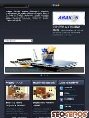 abakus-biuroserwis.pl tablet förhandsvisning